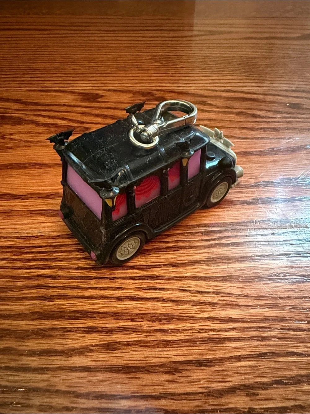 Bath & Body Works Black and Pink Haunted Car Keychain Poc Hand sanitizer holder